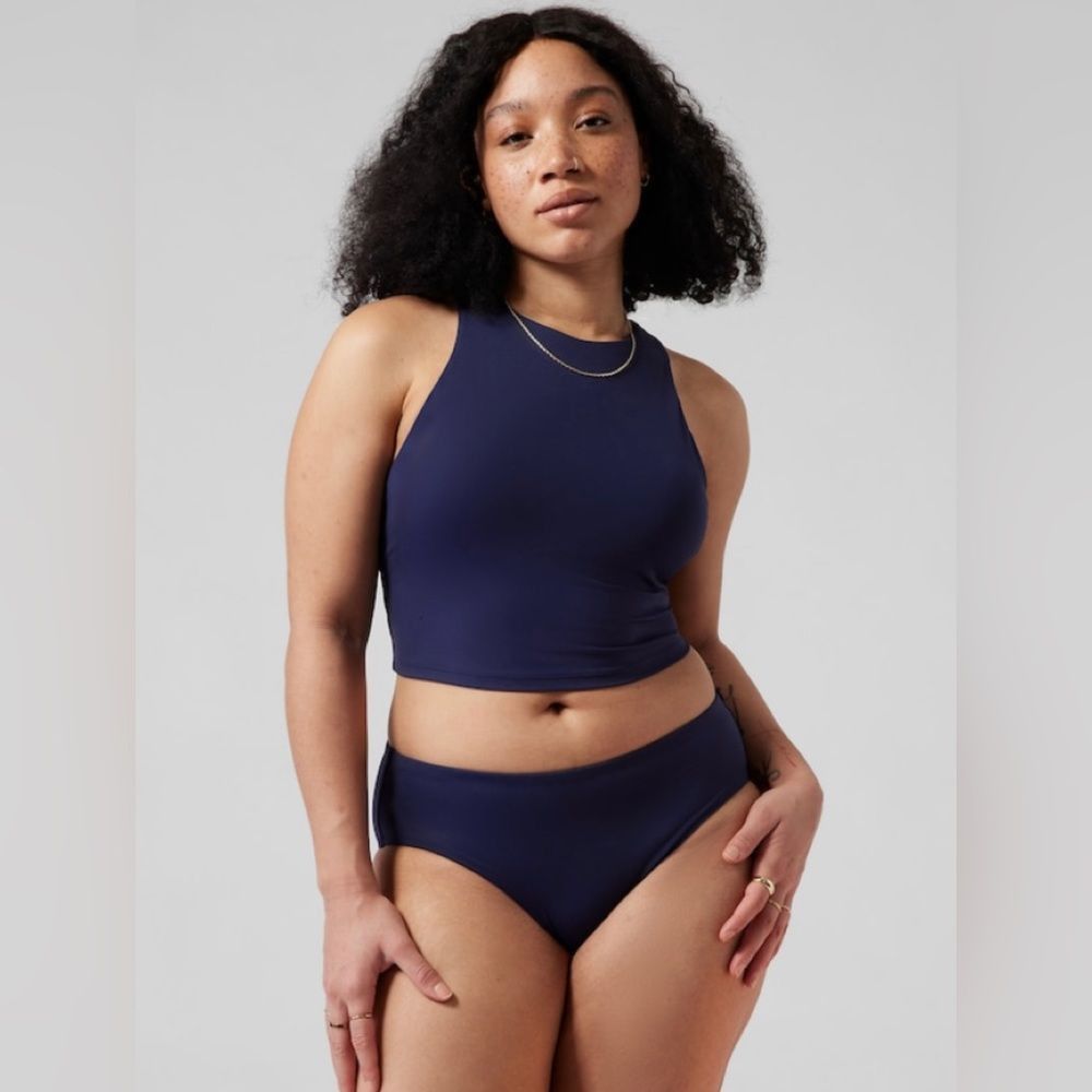 Athleta Navy Blue Bikini top
